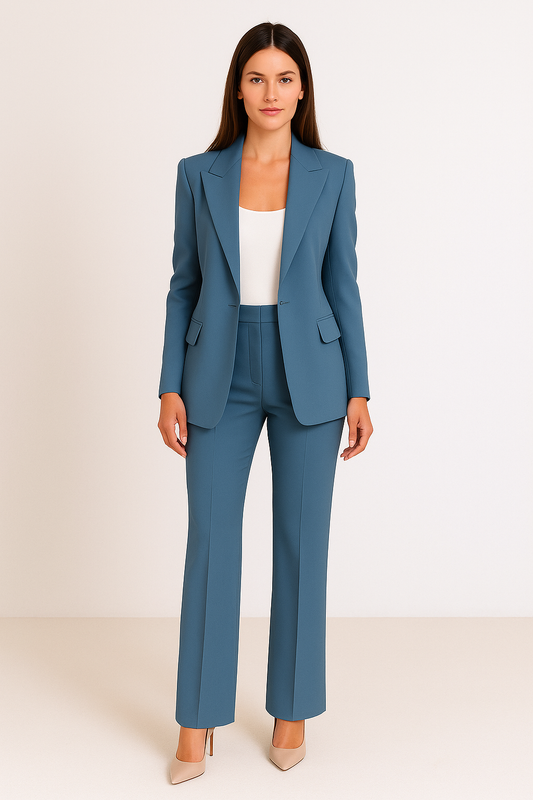 Suit – Two Piece – Tailored Fit – Blazer and Trousers – Women's Set