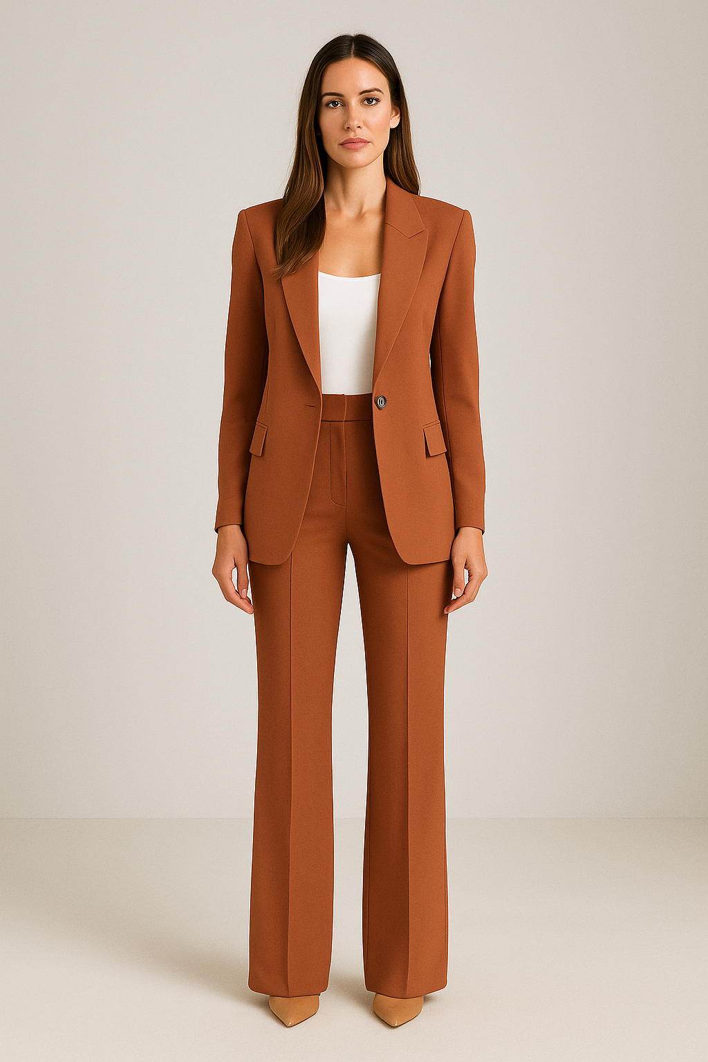 Suit – Two Piece – Tailored Fit – Blazer and Trousers – Women's Set