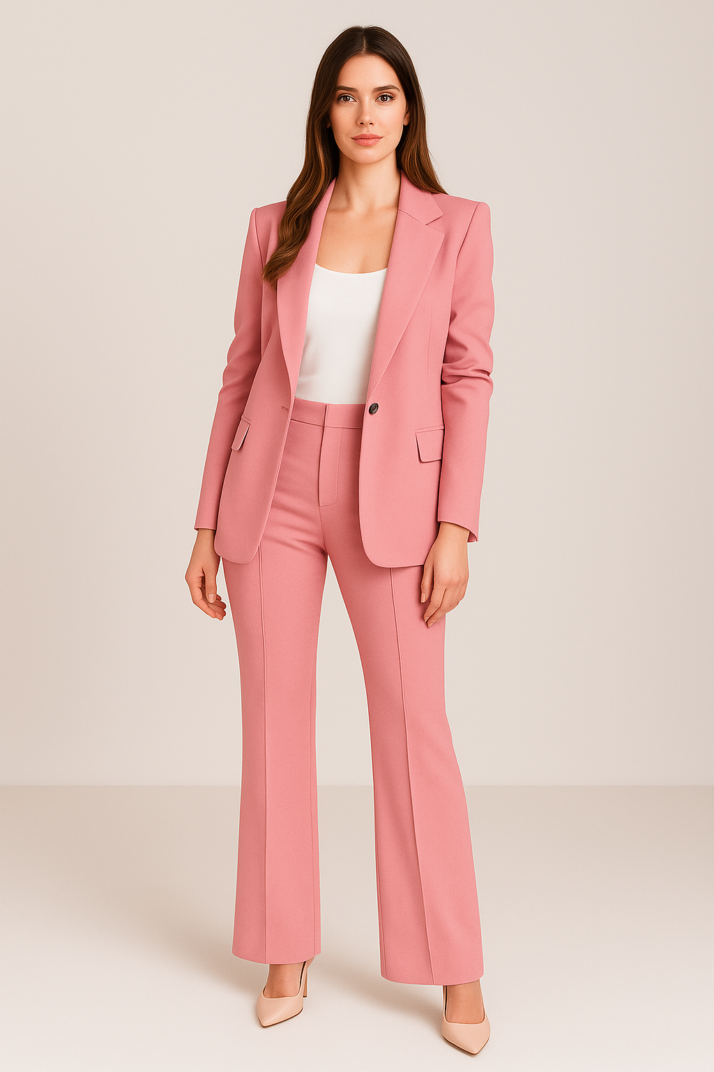 Suit – Two Piece – Tailored Fit – Blazer and Trousers – Women's Set