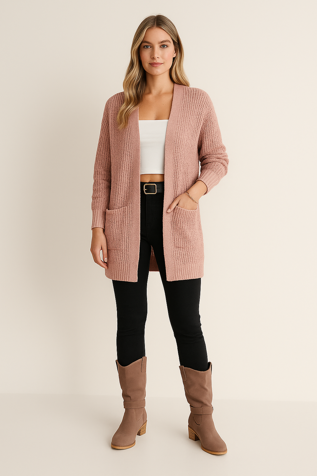 Cardigan Long Sleeve Button Down Classic