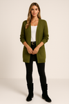 Cardigan Long Sleeve Button Down Classic