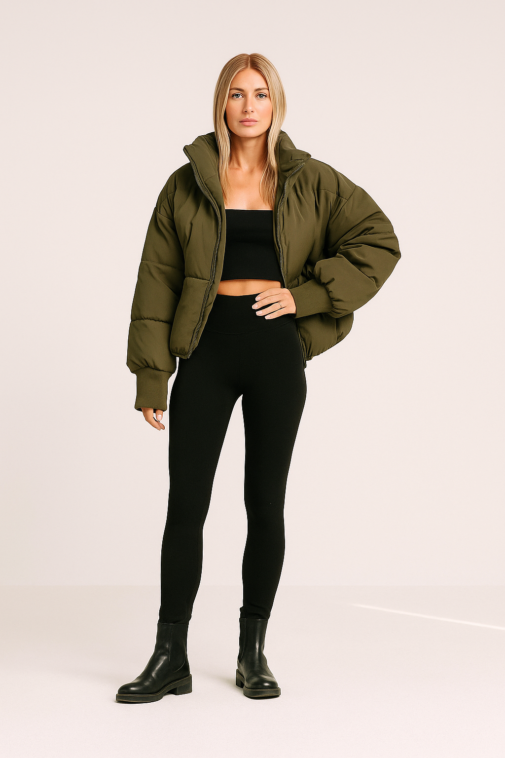 Women’s Oversized Puffer Jacket Chunky Warm Layer