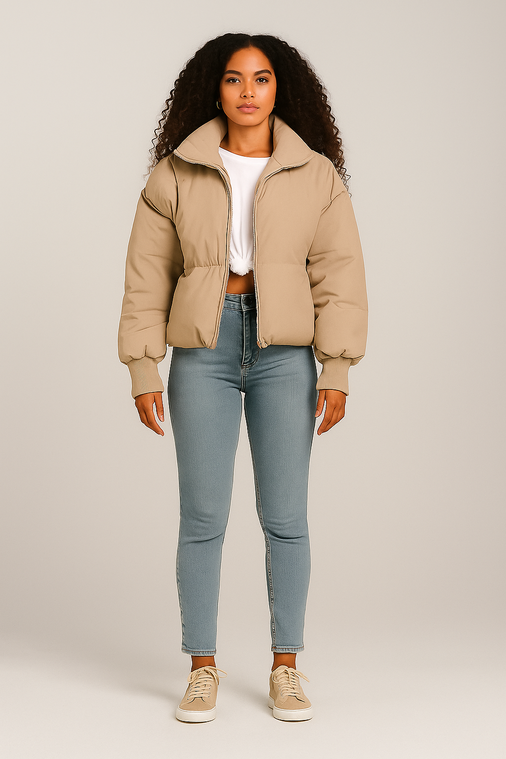 Women’s Oversized Puffer Jacket Chunky Warm Layer
