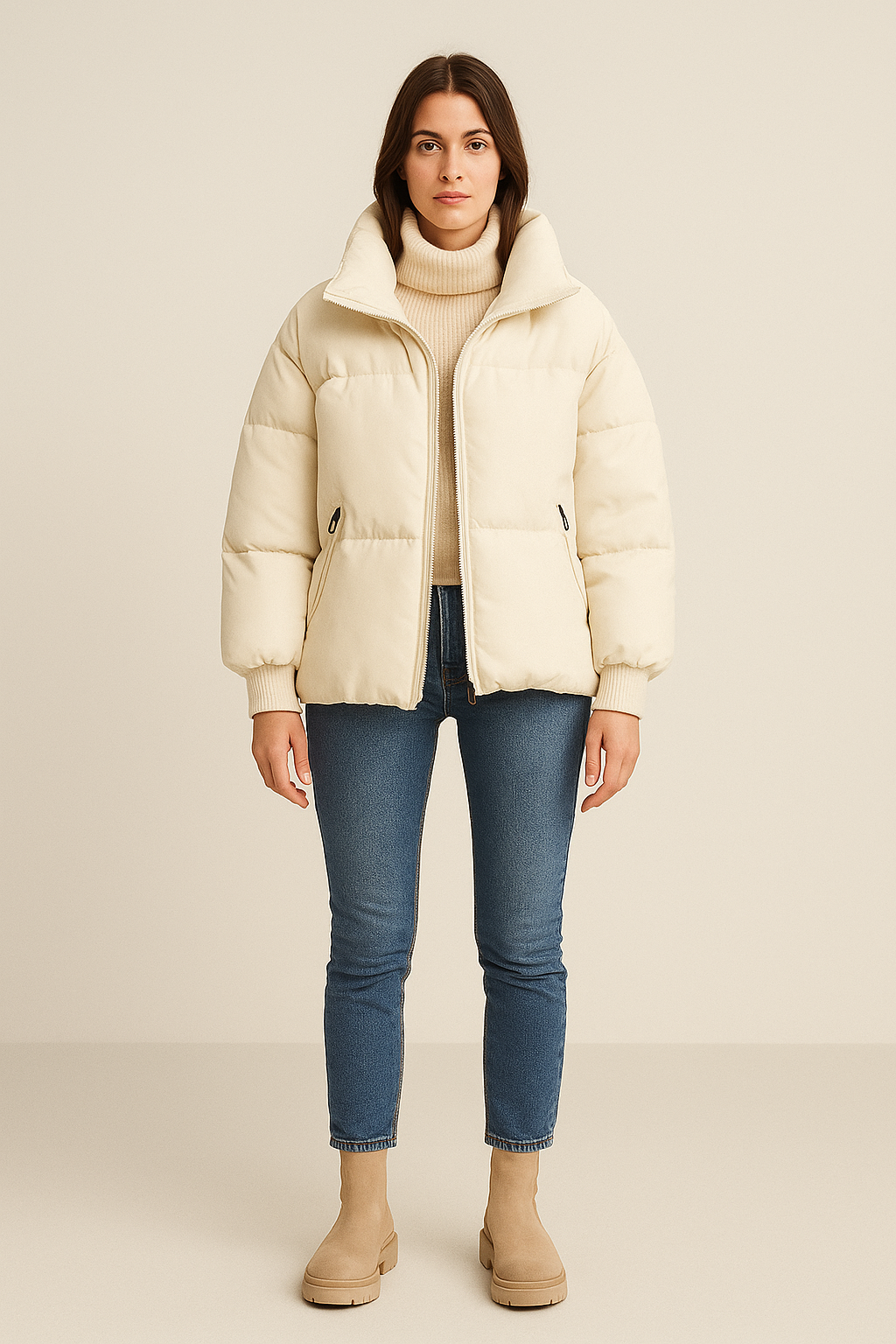 Women’s Oversized Puffer Jacket Chunky Warm Layer