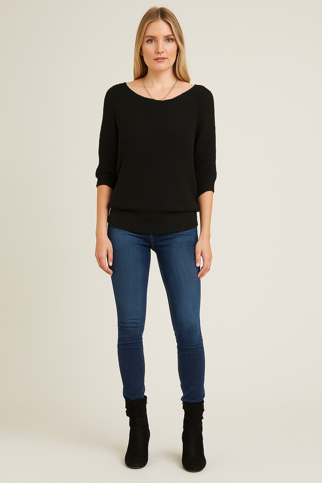 Knitted Sweater Women Soft Touch Minimalist Style
