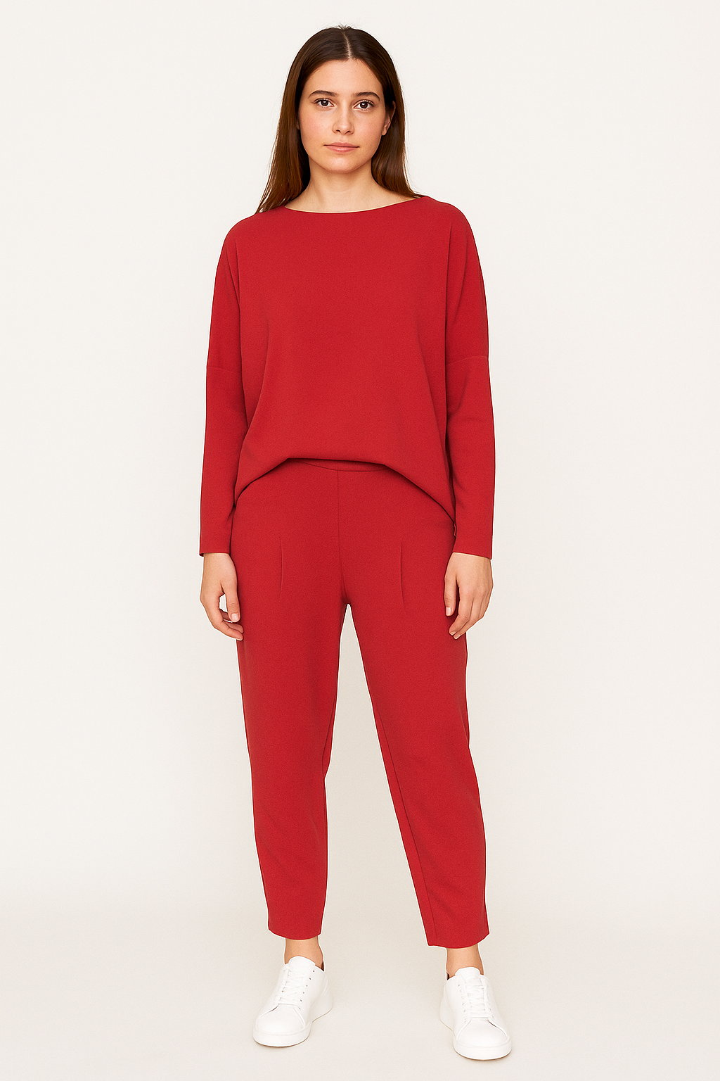 Two Piece Leisure Suit Women Relaxed Fit Casual Autumn Style