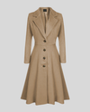 Women's Tailored A-Line Flared Coat