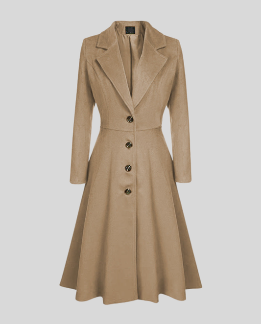 Women's Tailored A-Line Flared Coat
