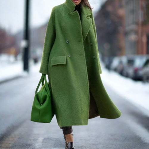 Women's Printed Oversized Longline Coat