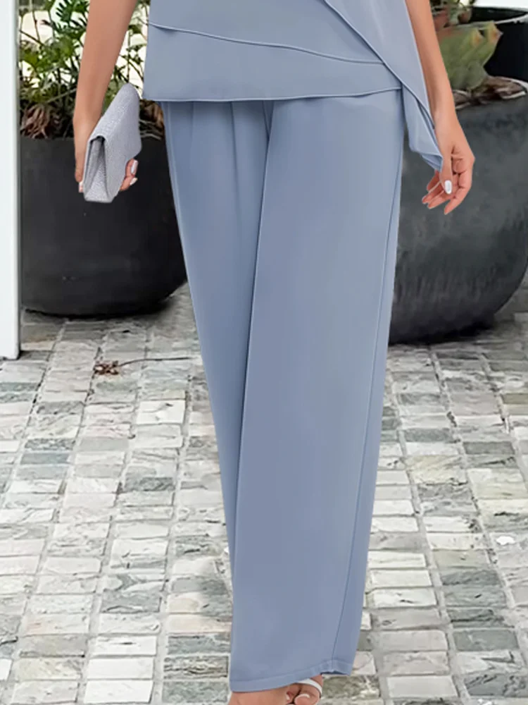 Women's Layered Top and Relaxed Trousers Se