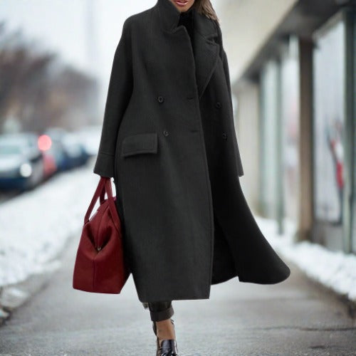 Women's Printed Oversized Longline Coat