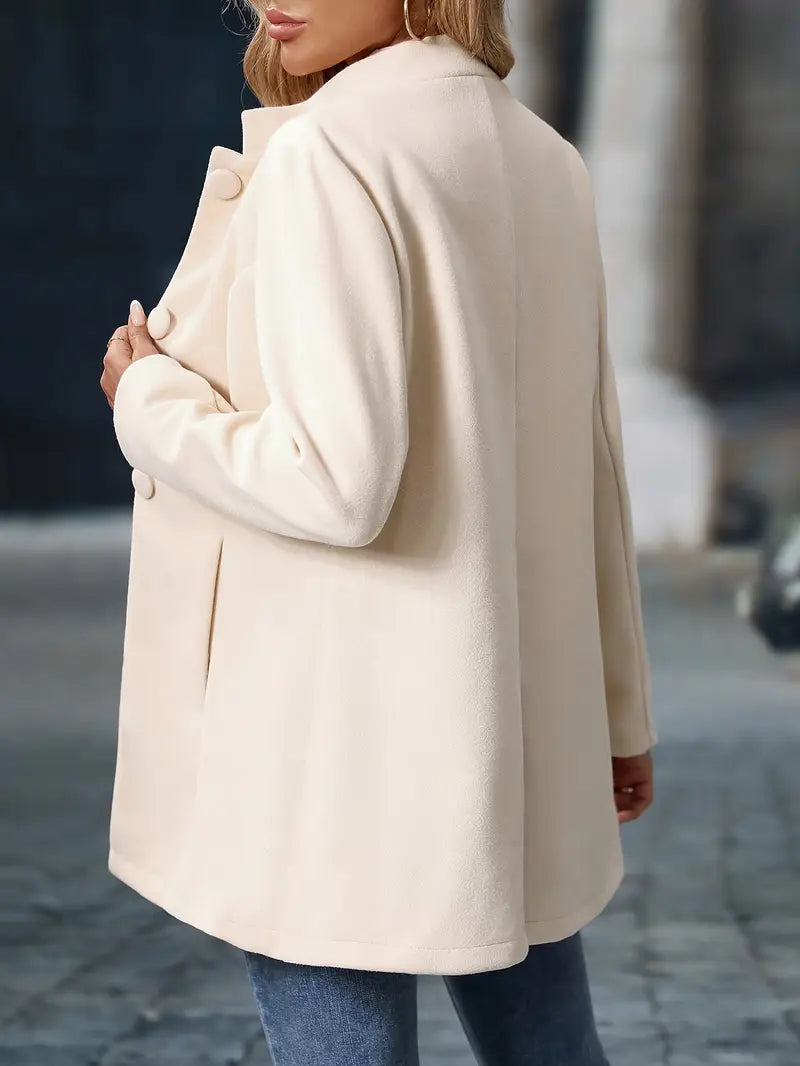 Women's Tailored Stand Collar Coat