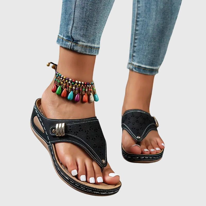 Slip-On Wedge Sandals