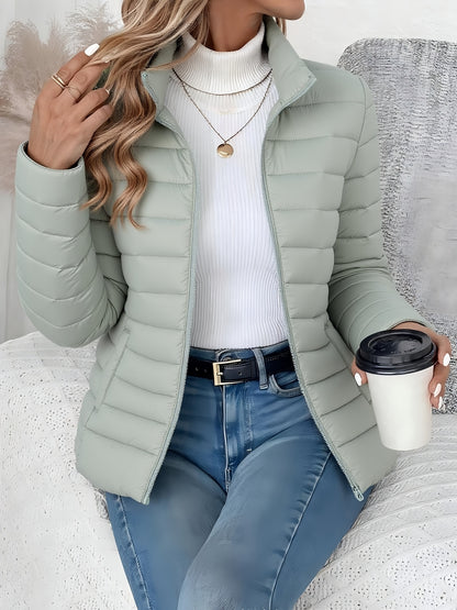 Women's Slim-Fit Quilted Puffer Jacket