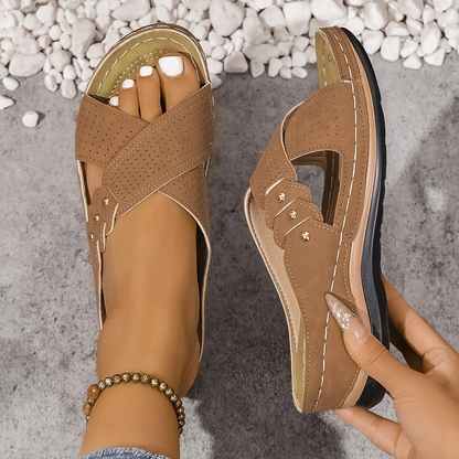 Wedge Sandals With Anti-Slip Sole