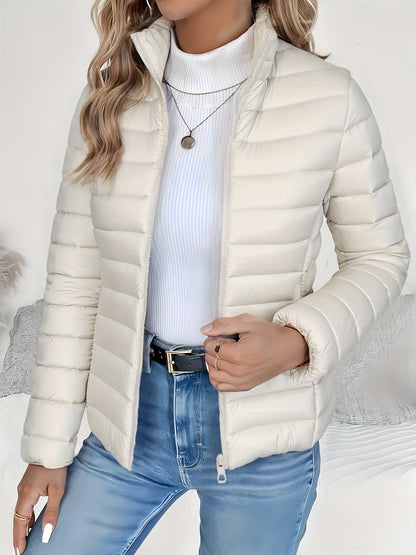 Women's Slim-Fit Quilted Puffer Jacket