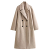 Women's Double Breasted Longline Winter Coat