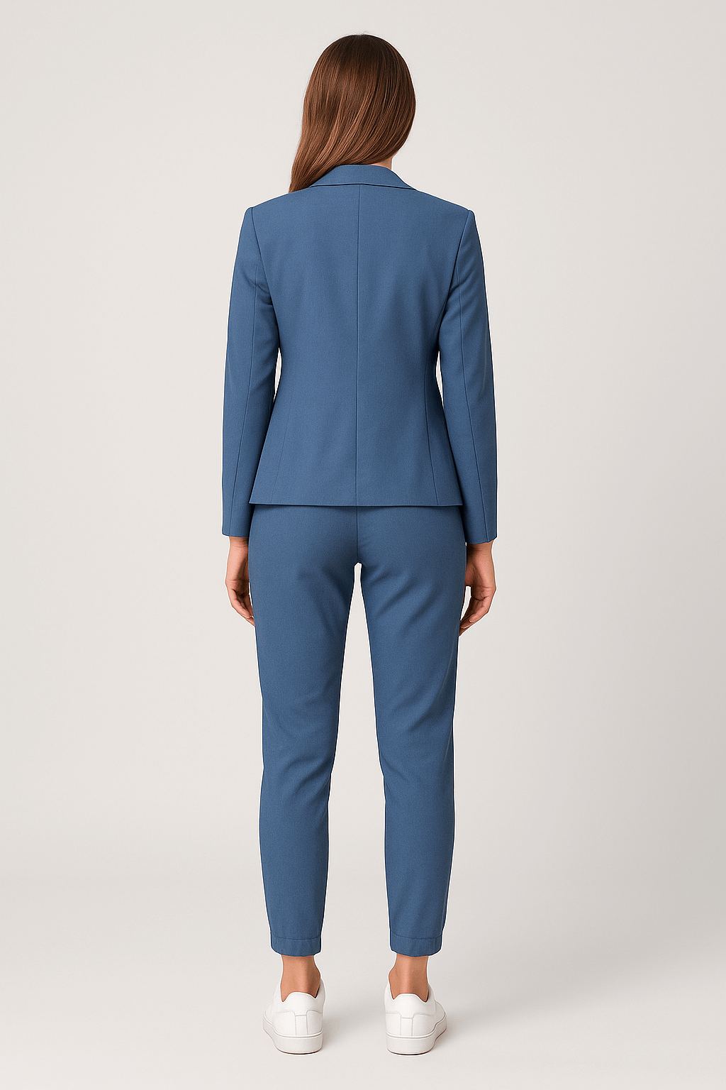 Tailored Blazer Set with Tapered Drawstring Trousers