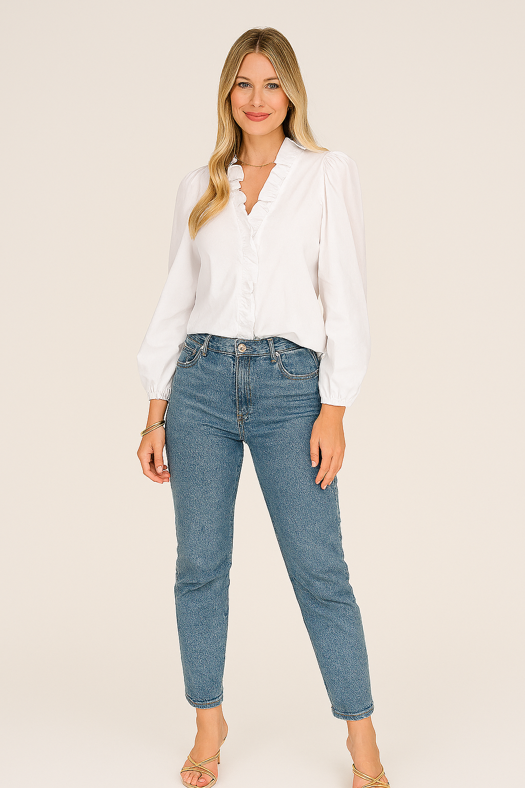Elegant Chic Blouse Ruffles