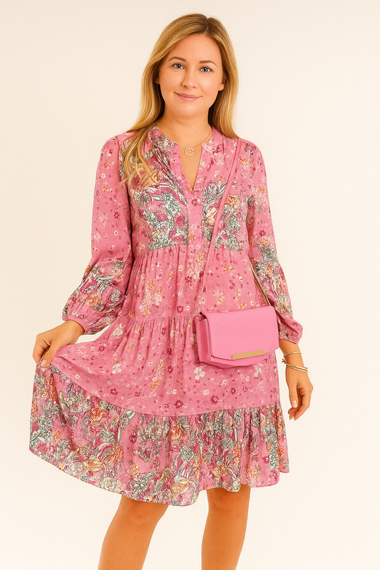 Boho Floral Midi Dress – Lightweight, Flowy, and Feminine