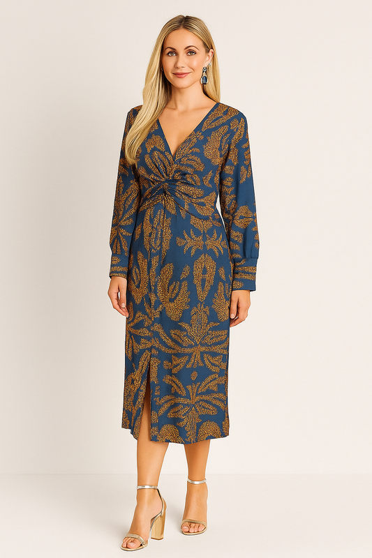 Timeless A-Line Midi Dress – Sustainable, Breathable & Elegant