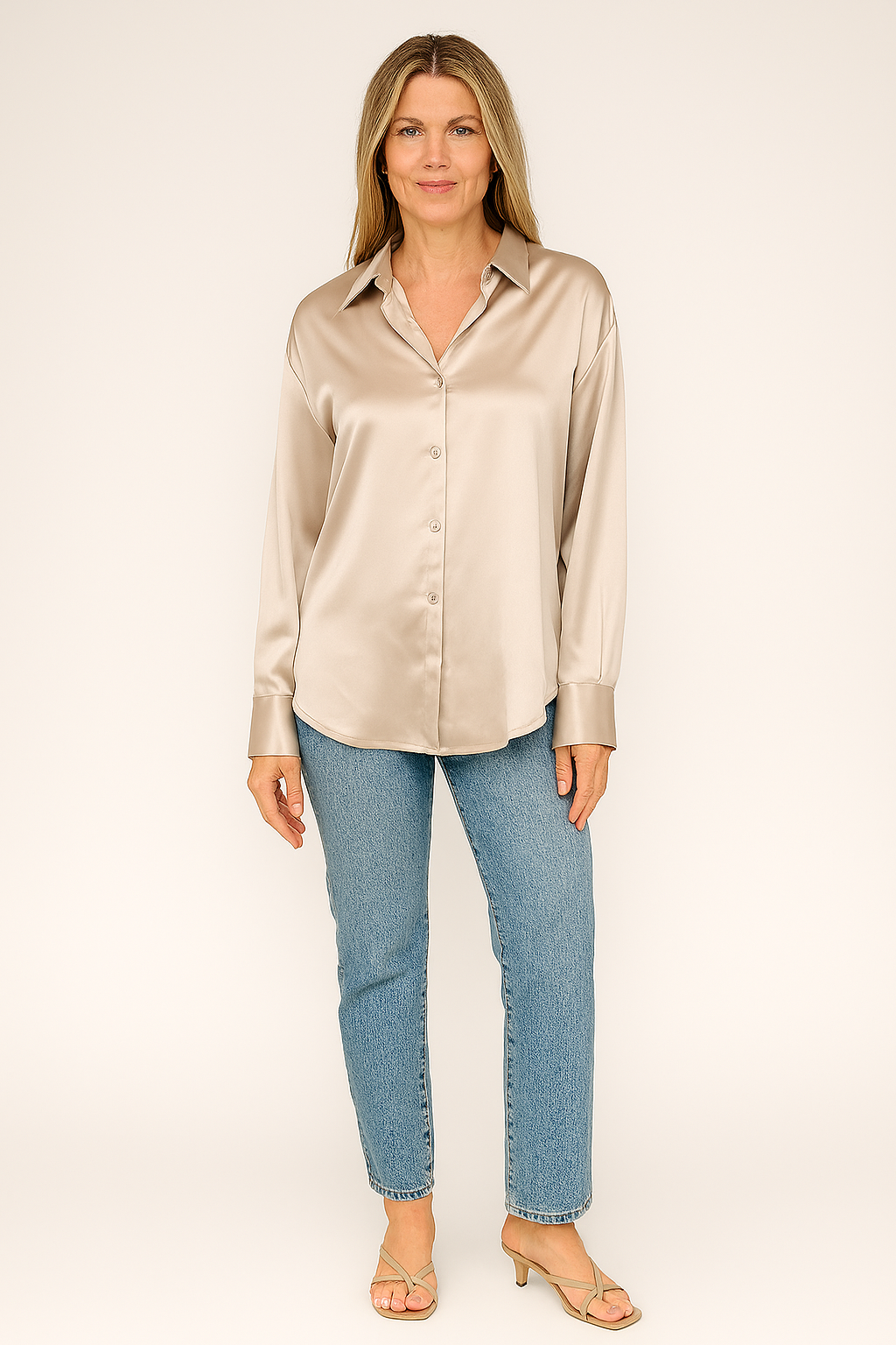 Satin Blouse Soft Sheen