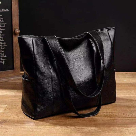 Vintage Large Tote Bag With Double Handles