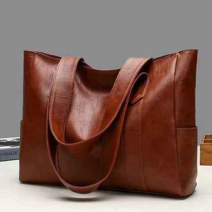 Vintage Large Tote Bag With Double Handles