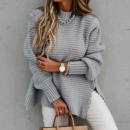 Women's Chunky Knit Turtleneck Jumper