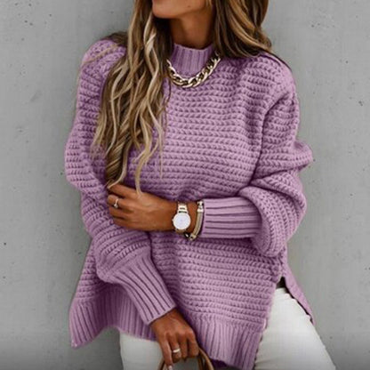 Women's Chunky Knit Turtleneck Jumper