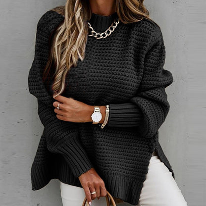 Women's Chunky Knit Turtleneck Jumper