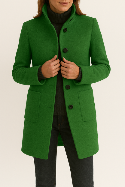 Women's Tailored Stand Collar Winter Coat