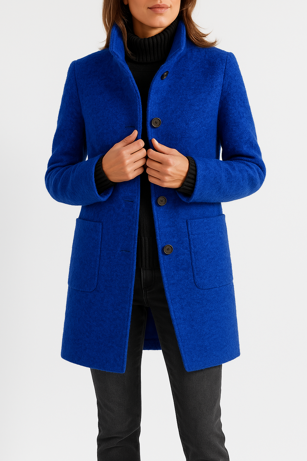 Women's Tailored Stand Collar Winter Coat