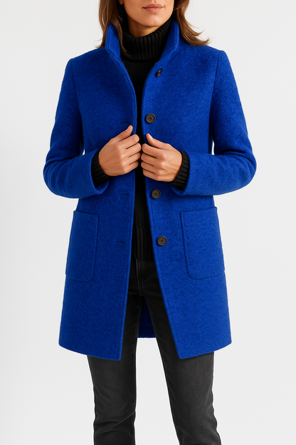 Women's Tailored Stand Collar Winter Coat