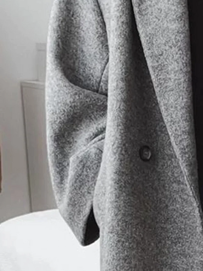 Women's Oversized Double Breasted Longline Winter Coat