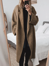 Women's Oversized Double Breasted Longline Winter Coat