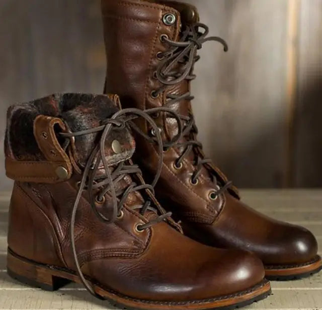 Women's Lace-Up Combat Boots