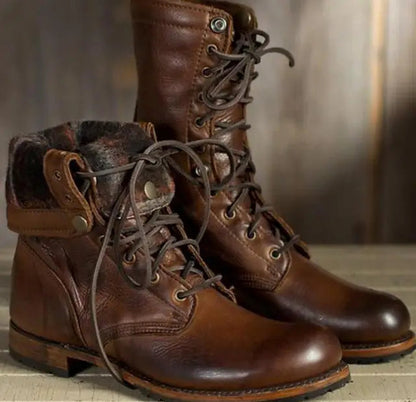 Women's Lace-Up Combat Boots