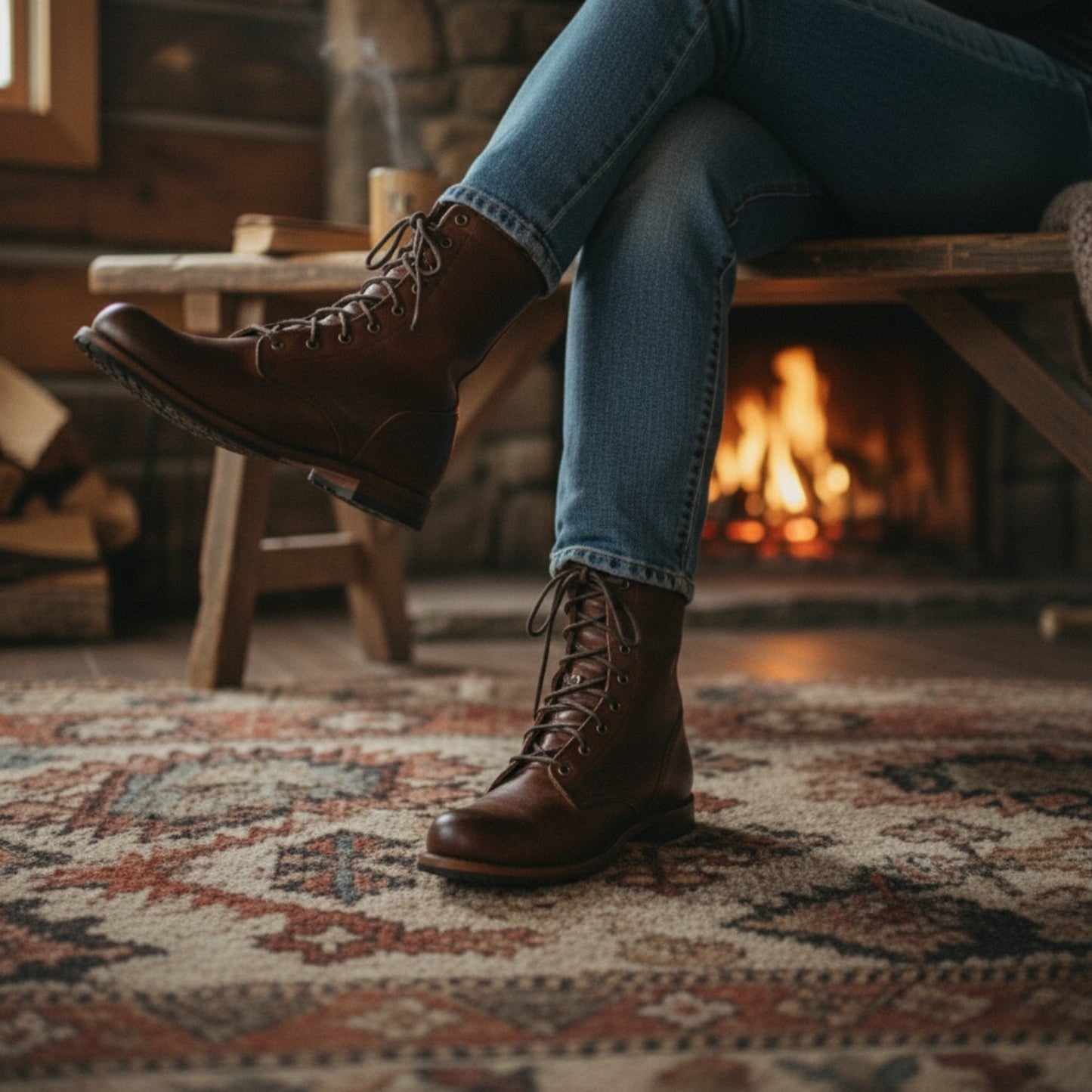 Women's Lace-Up Combat Boots