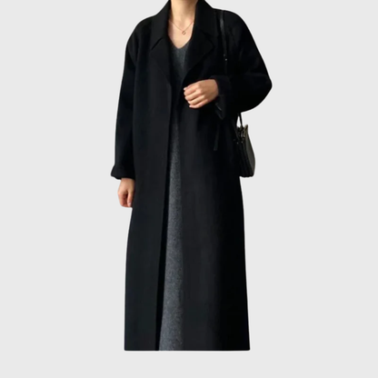 Women's Belted Wrap Longline Winter Coat