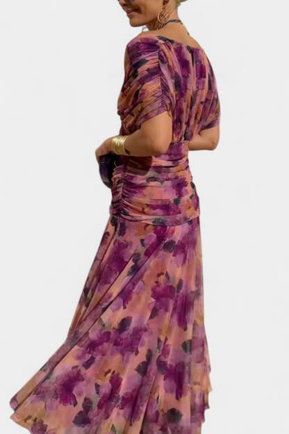Elegant Pleated Maxi Dress