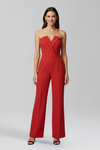 Sleeveless Halter Neck Wide Leg Jumpsuit with Defined Waist