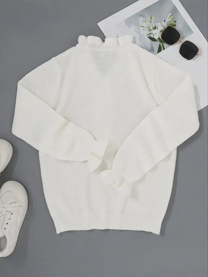 Women's Ruffle Detail Knit Jumper