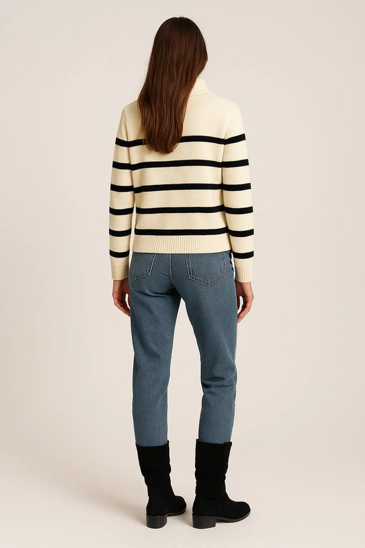 Cardigan – Retro Style – Loose Fit – Zip Front – Versatile Look