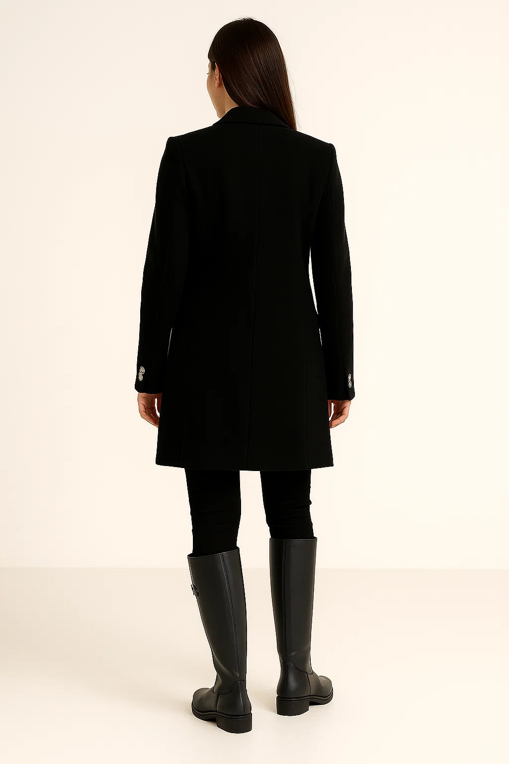 Coat – Long Fit – Tailored Shape – Double-Breasted – Lapel Collar