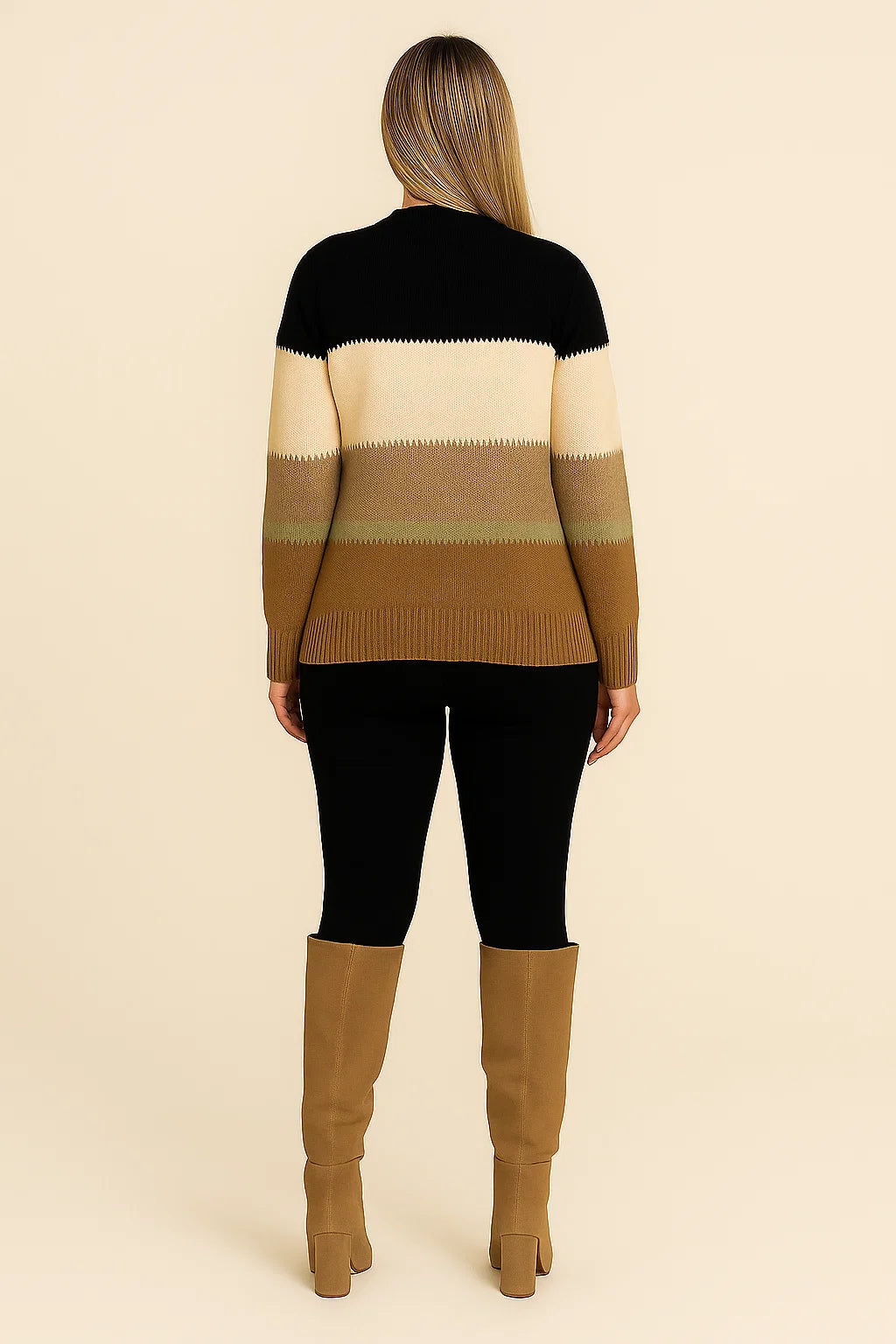Striped Crew Neck Sweater – Relaxed Fit – Timeless Style