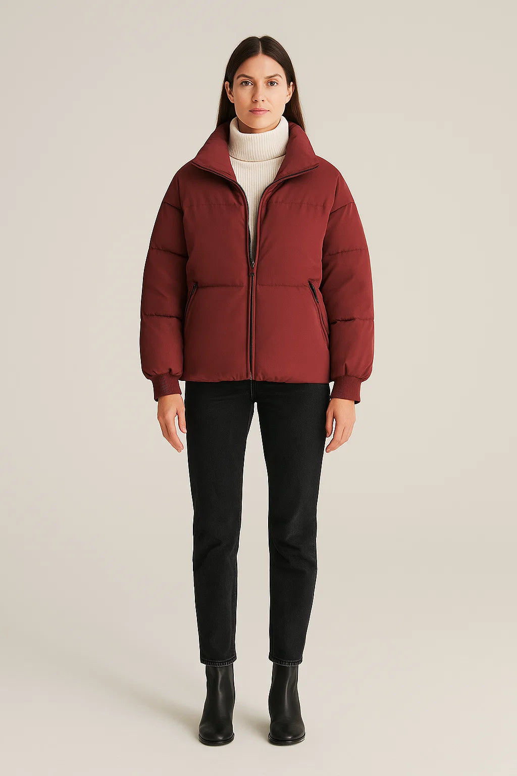 Women’s Oversized Puffer Jacket Chunky Warm Layer