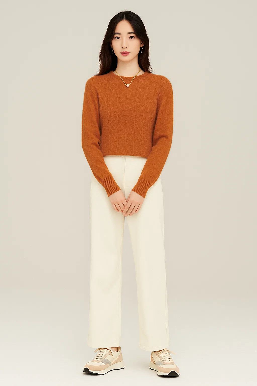 Wool Knit Sweater Women Soft Lightweight Warm