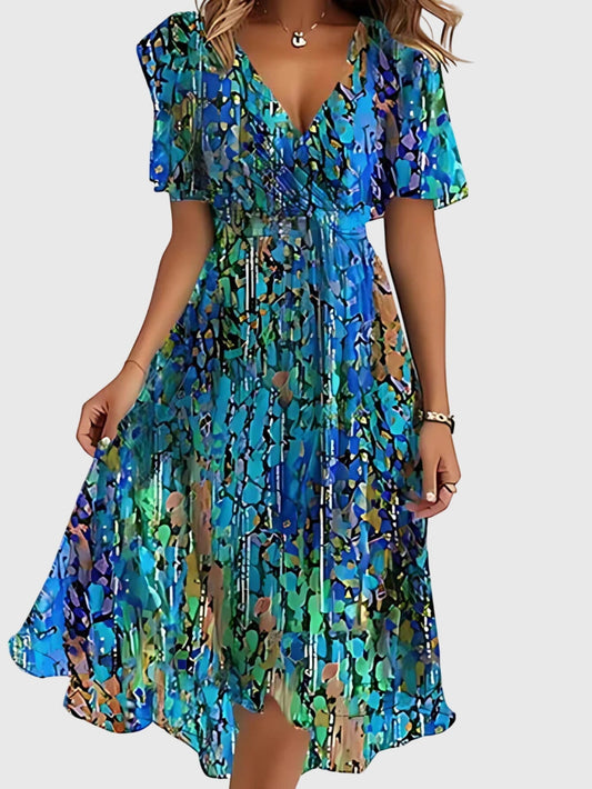 Boho Summer Dress With Belly Cover