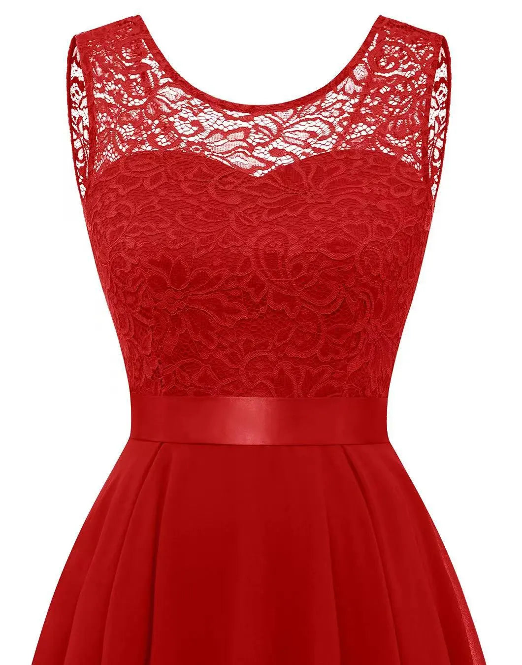 Sleeveless High-Low Dress for Wedding Guests
